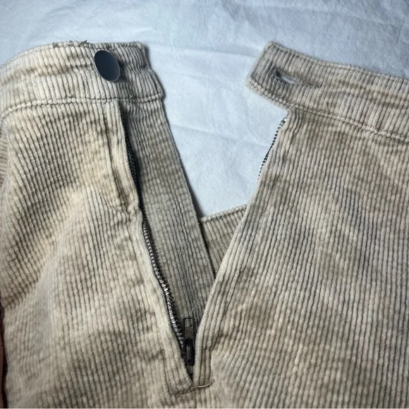 POL Corduroy Flare Pants Women’s Size Large Tan Bleach Wash Anthropologie - Picture 7 of 12